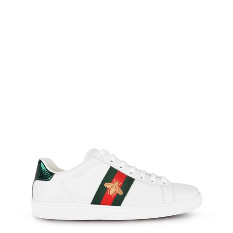 gucci trainers red and green|white Gucci trainers flannels.